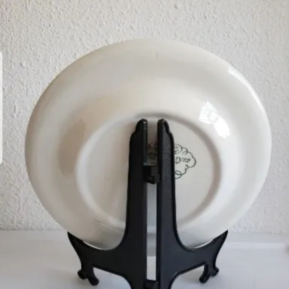 .#Vintage Currier&Ives The Old Crist Mill Underglaze Print By Royal Plate USA# - Picture 3 of 9